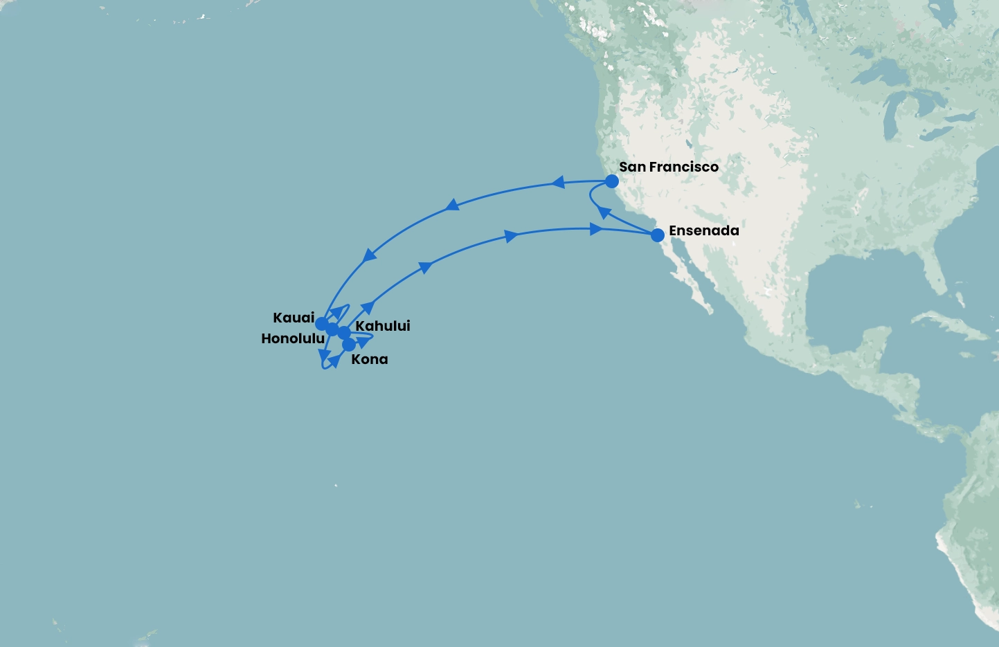 San Francisco and Hawaiian Explorer with Ruby Princess